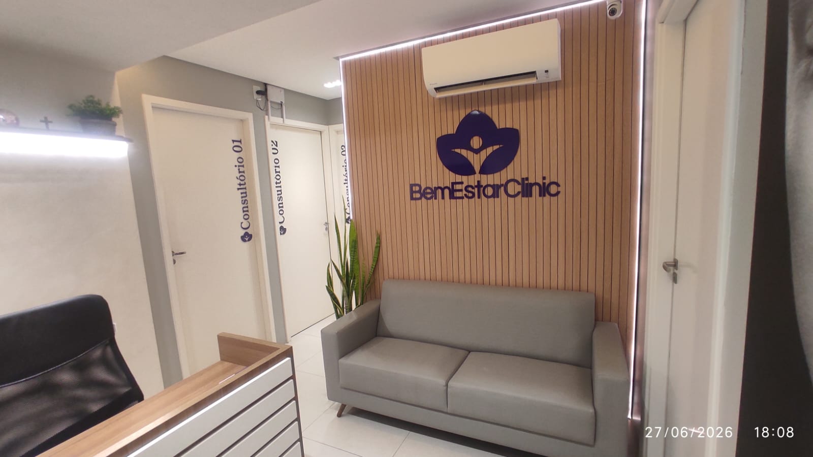 Recepção — Onde o acolhimento transforma sua chegada em confiança, na BemEstarClinic em Caruaru-PE