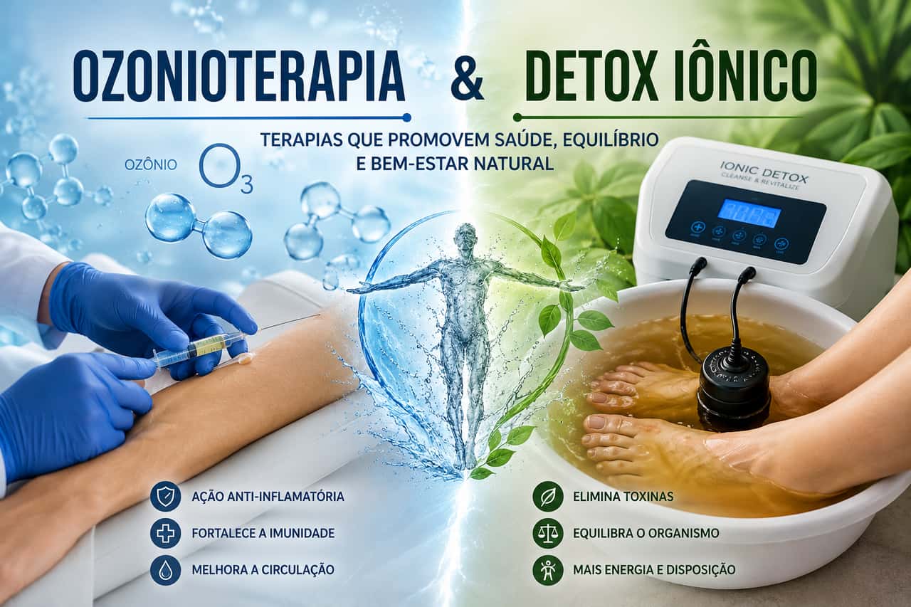 Ozonioterapia e Detox Iônico: como funciona o Protocolo Integrativo — BemEstarClinic, Caruaru-PE