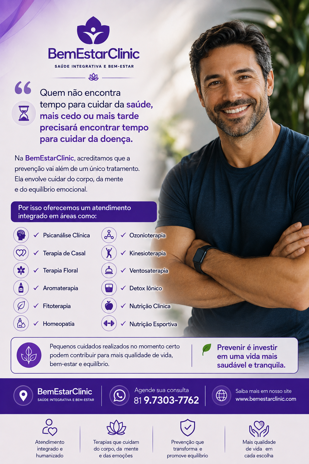 Prevenção Integrativa — BemEstarClinic, Caruaru-PE