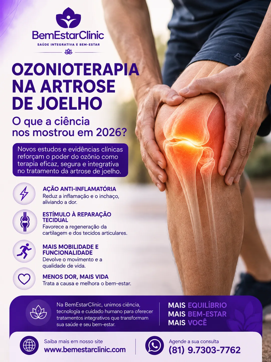 Ozonioterapia e artrose de joelho