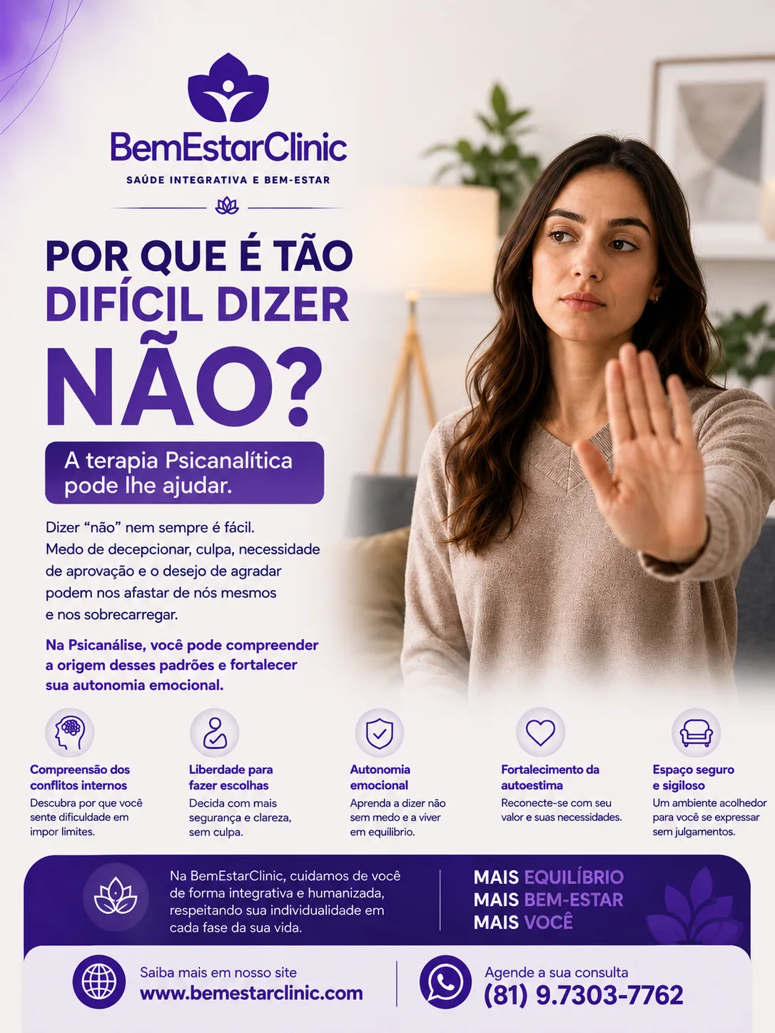Dizer Não é tão difícil.